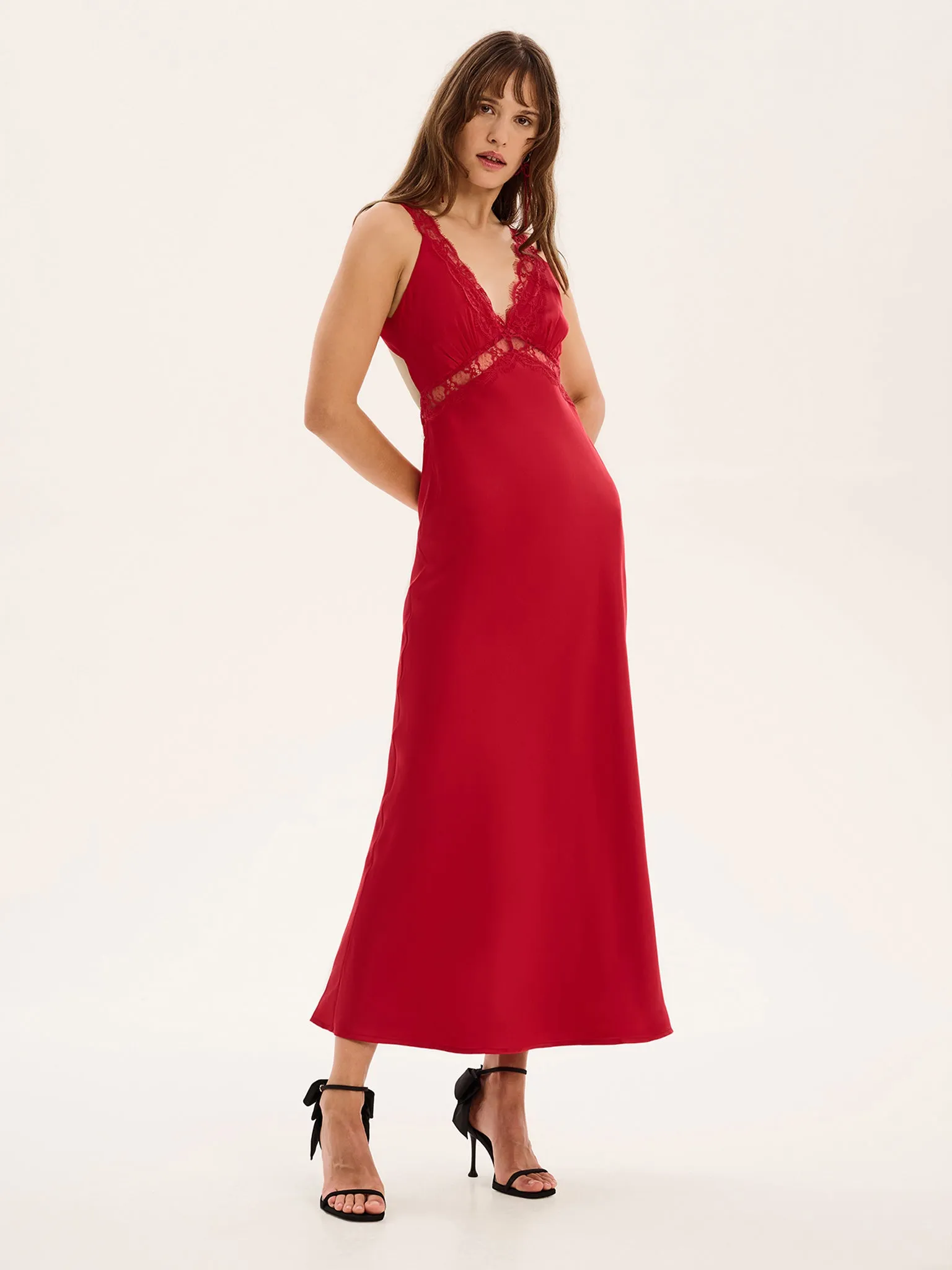 Aurelia Dress in Barbados Cherry