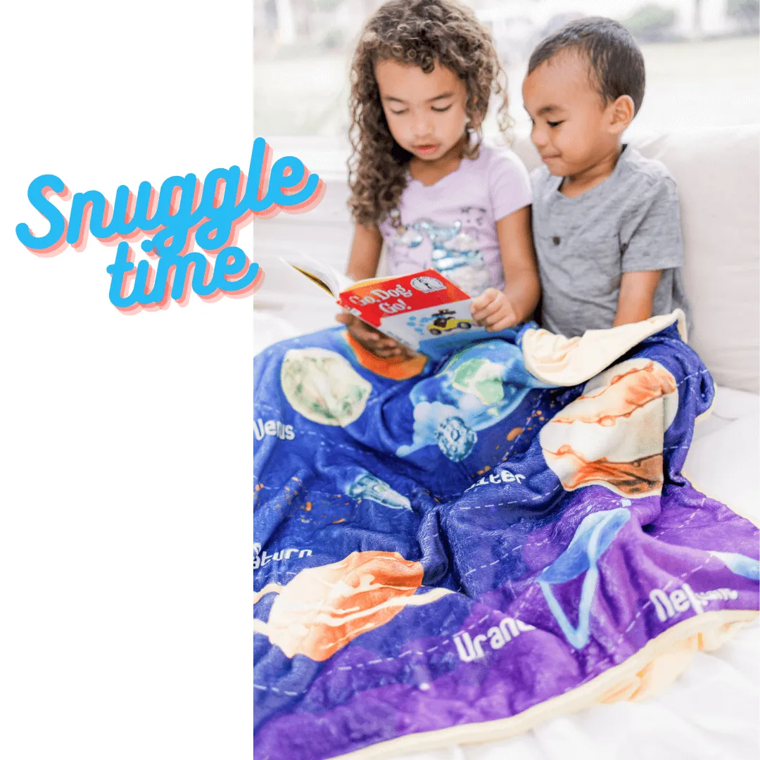 Bamboo Minky Space Blanket - Double Layers - You Are Out Of This World