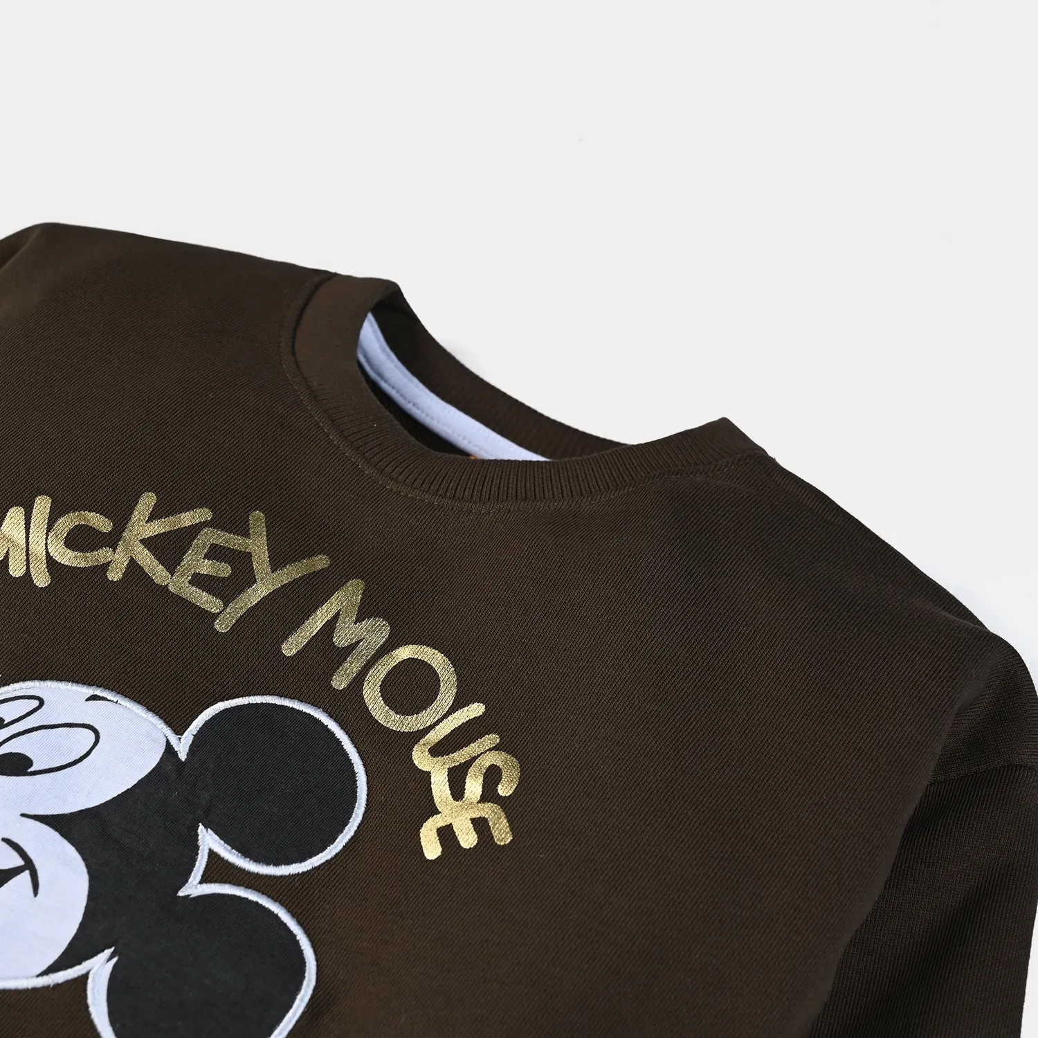 Boys Fleece Sweatshirt Character -Olive