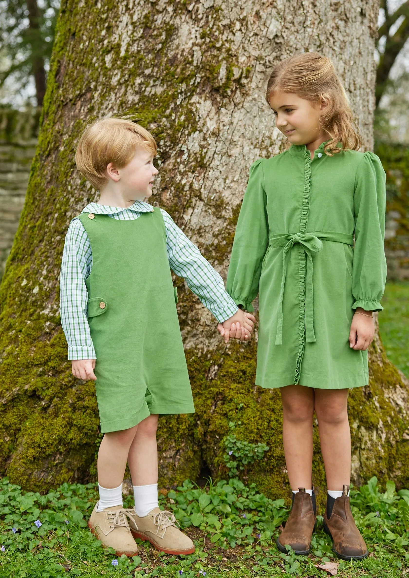 Button Tab Jon Jon - Watercress Corduroy