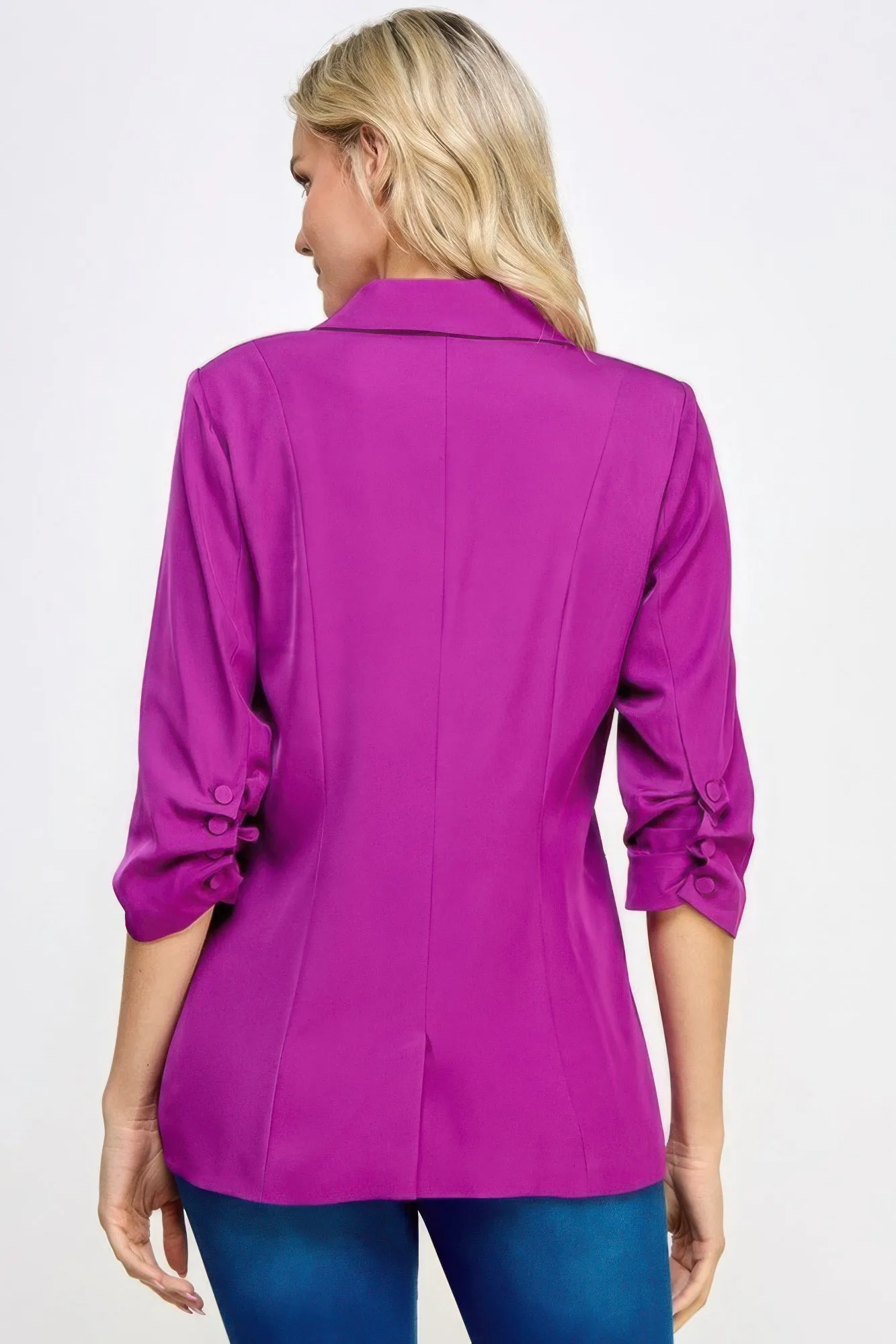 Buttoned Detail  Blazer