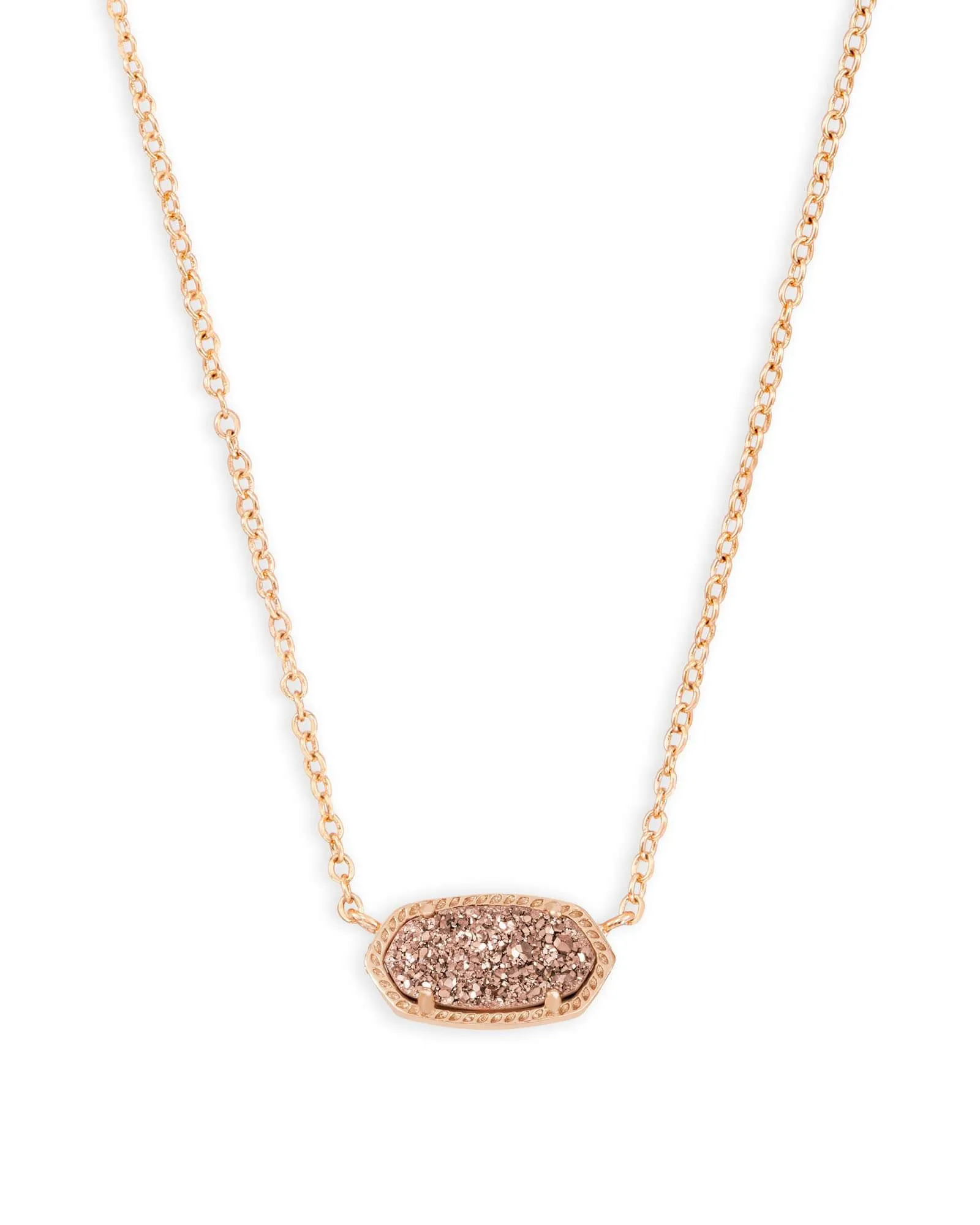 Elisa Rose Gold - Drusy Necklace