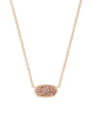 Elisa Rose Gold - Drusy Necklace