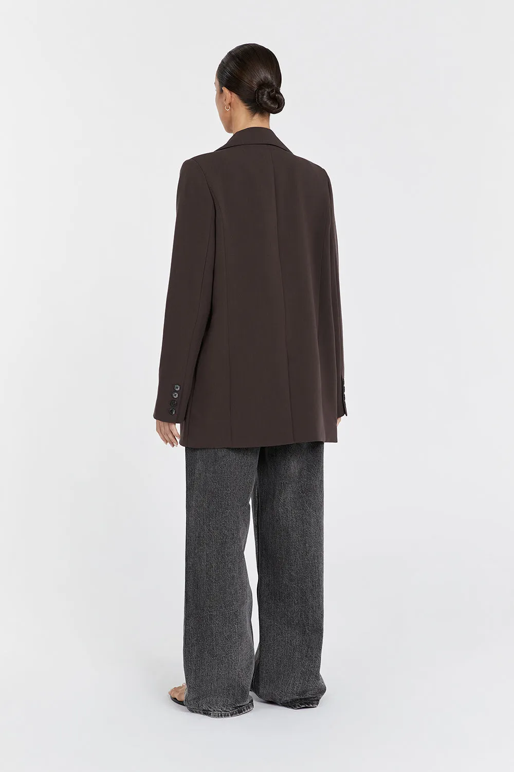 ELLE DARK CHOCOLATE BLAZER
