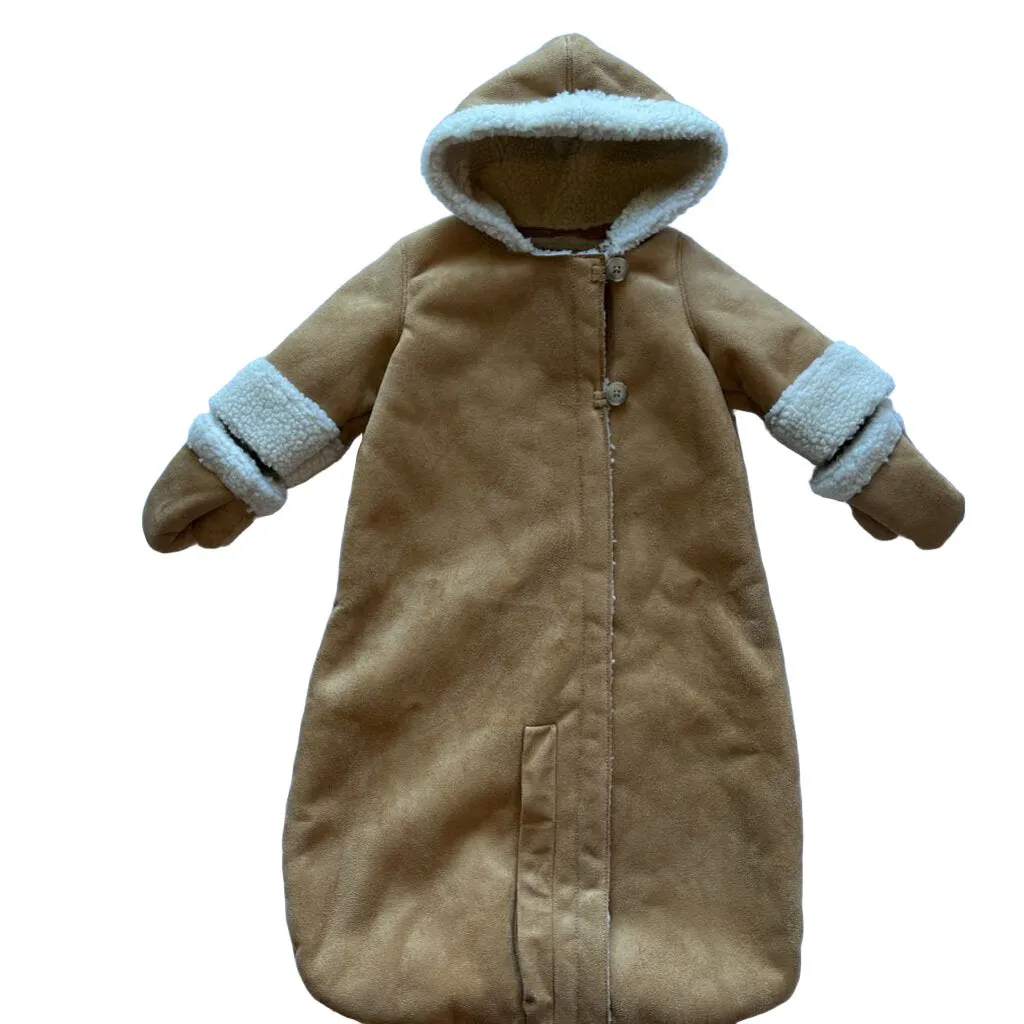 Faux Fur Bunting Outfit w/Hood, Mittens