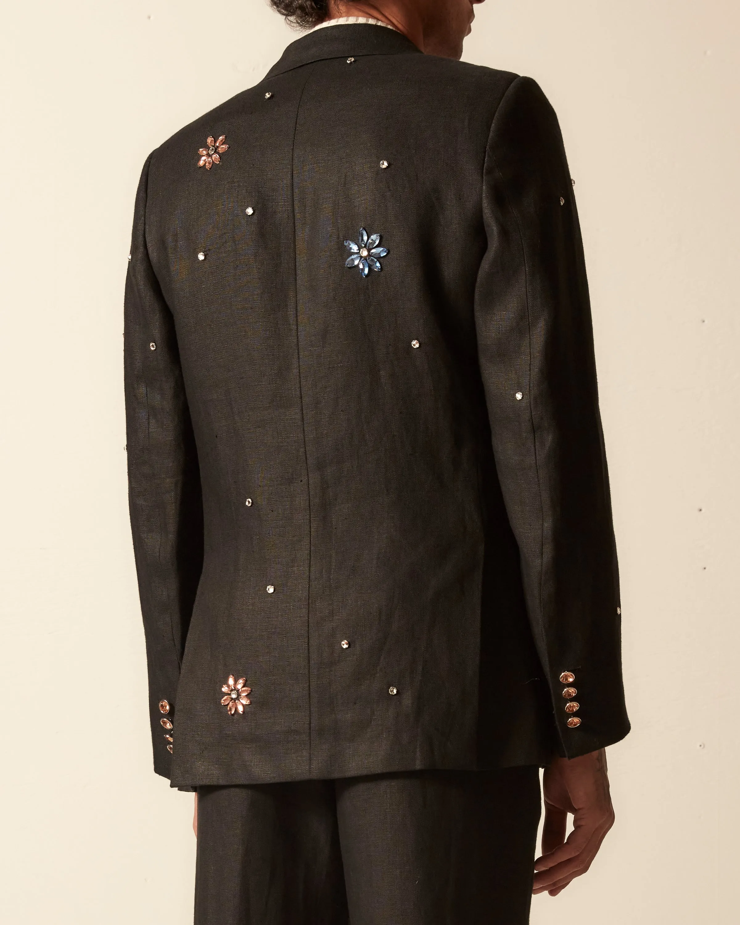 Flower Gem Suit Jacket