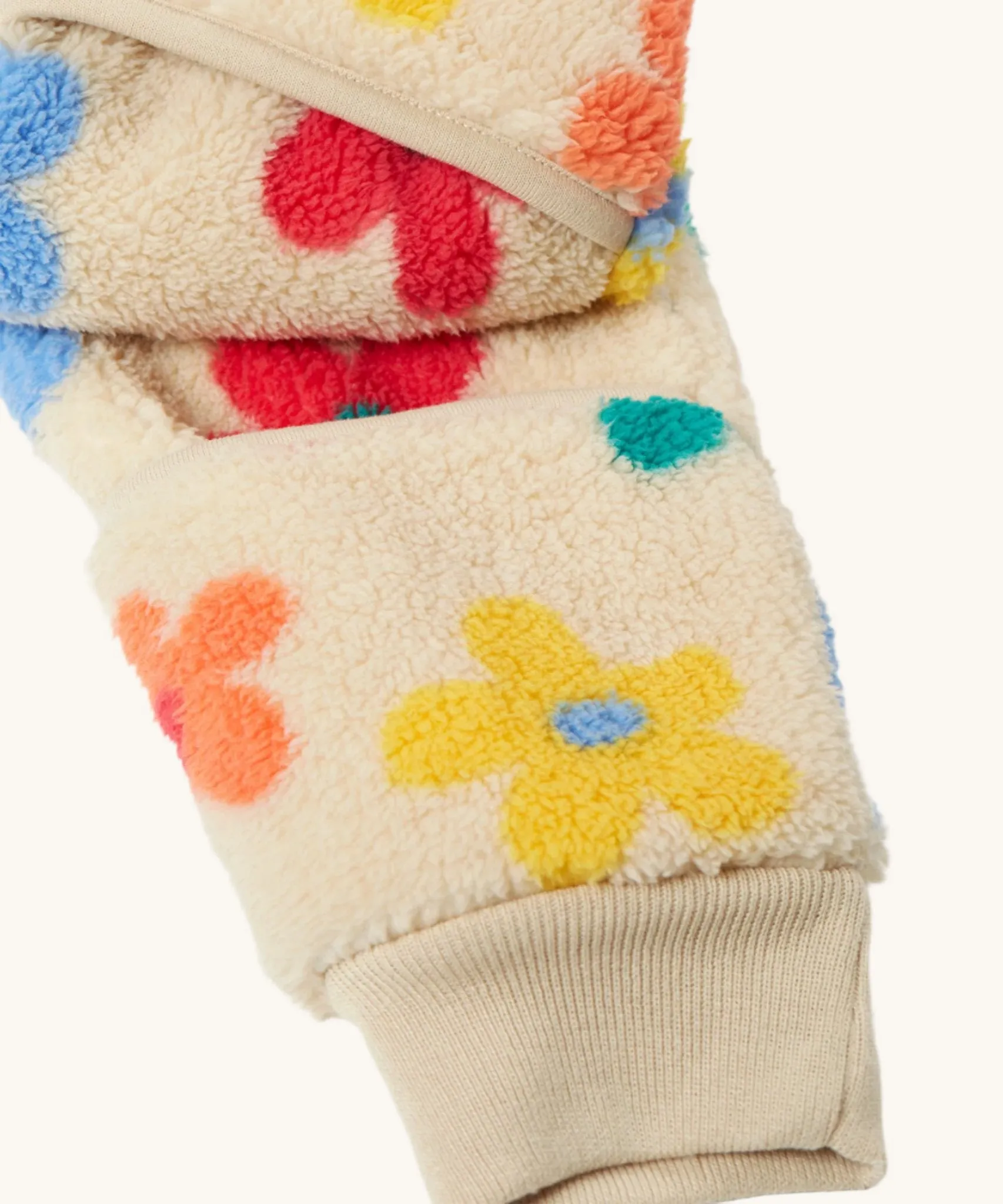 Frugi Cosy Ted Snuggle Suit - Flower Pop