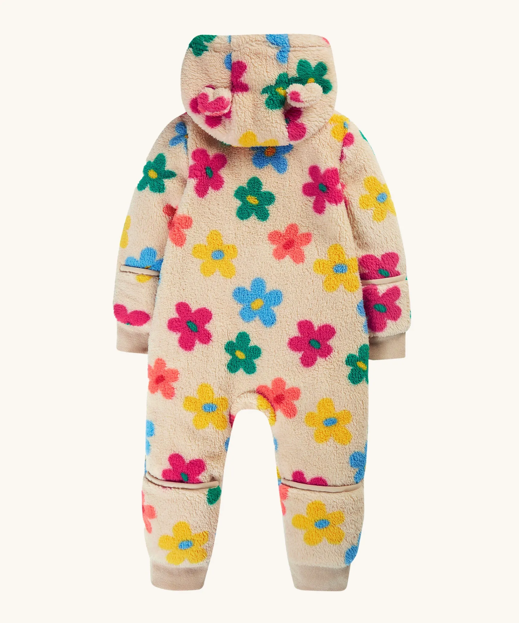 Frugi Cosy Ted Snuggle Suit - Flower Pop