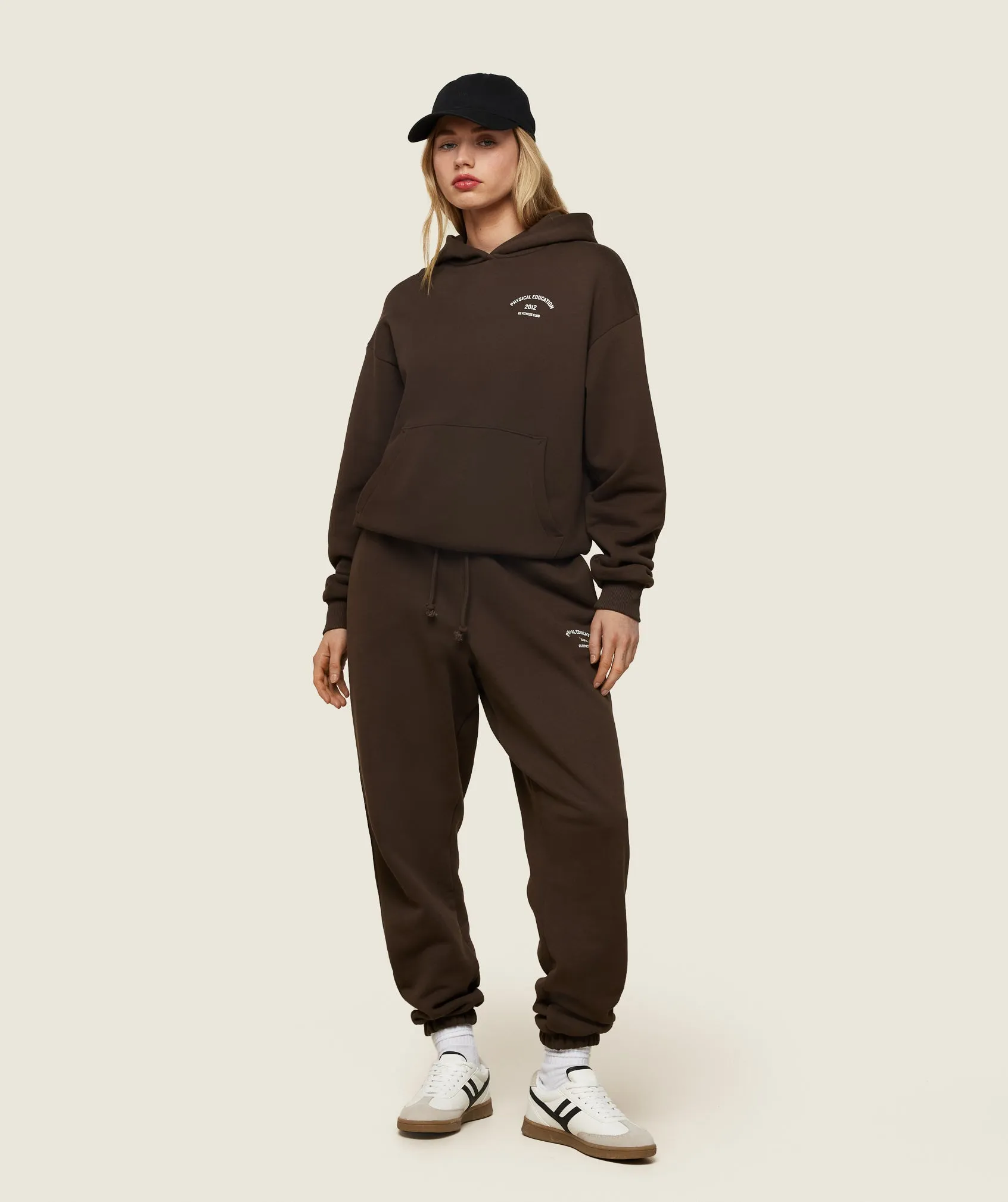 Gymshark Phys Ed Graphic Hoodie - Archive Brown