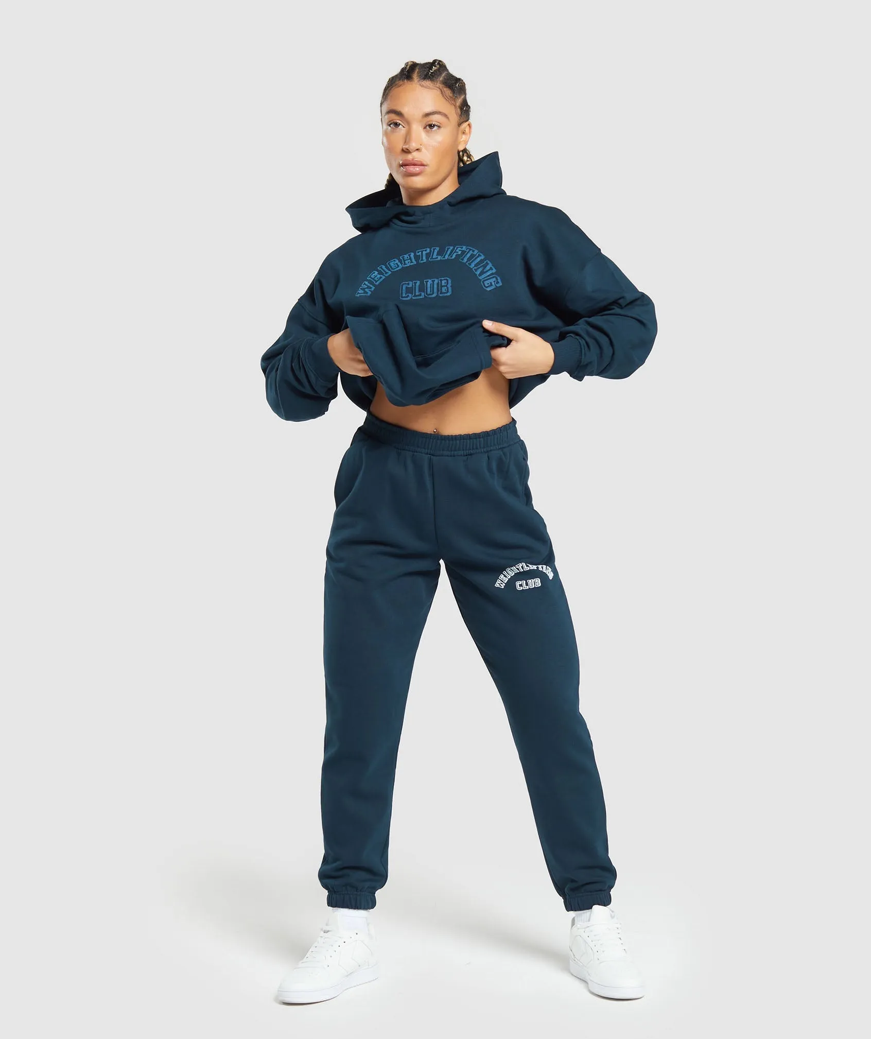 Gymshark Weightlifting Oversized Hoodie - Navy