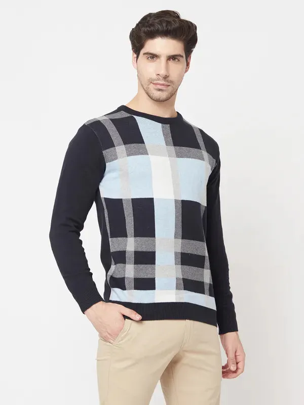 Men Navy Sweaters