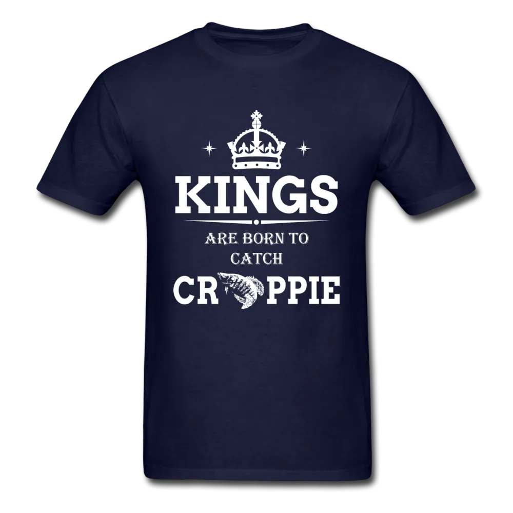 Men's "Kings Are Born" Navy Blue Short Sleeve T-Shirt