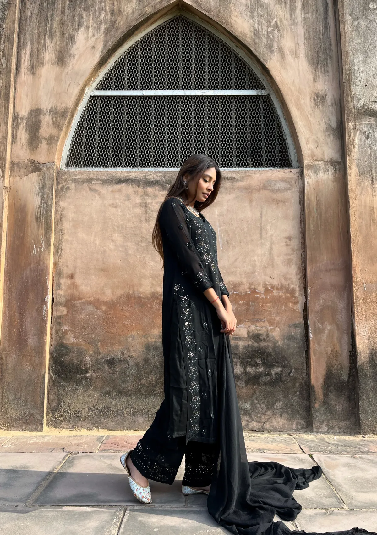 Mira Georgette Straight Kurta Set