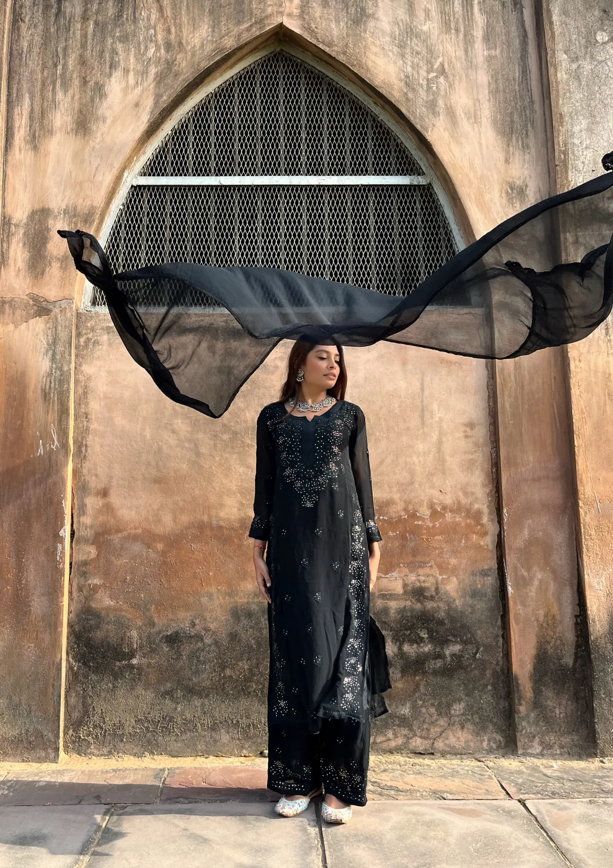 Mira Georgette Straight Kurta Set