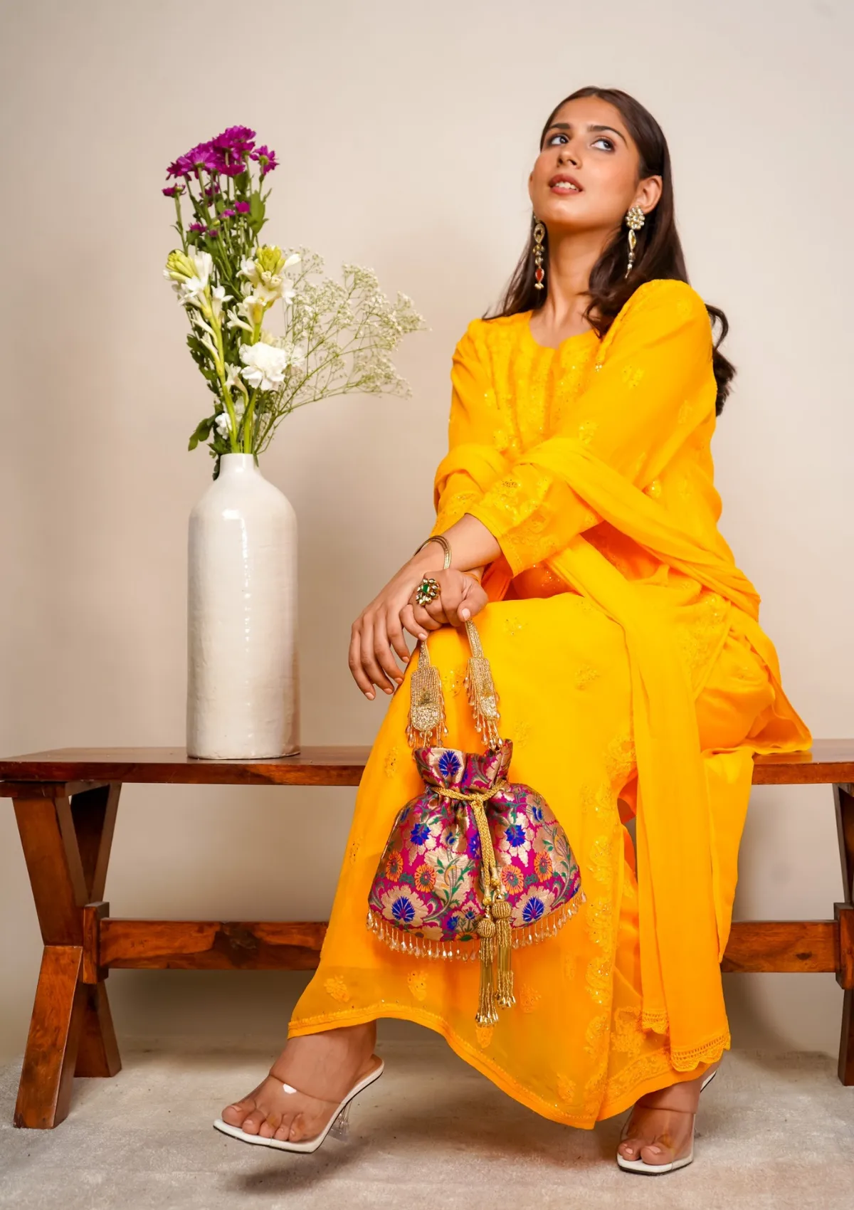 Mira Georgette Straight Kurta Set