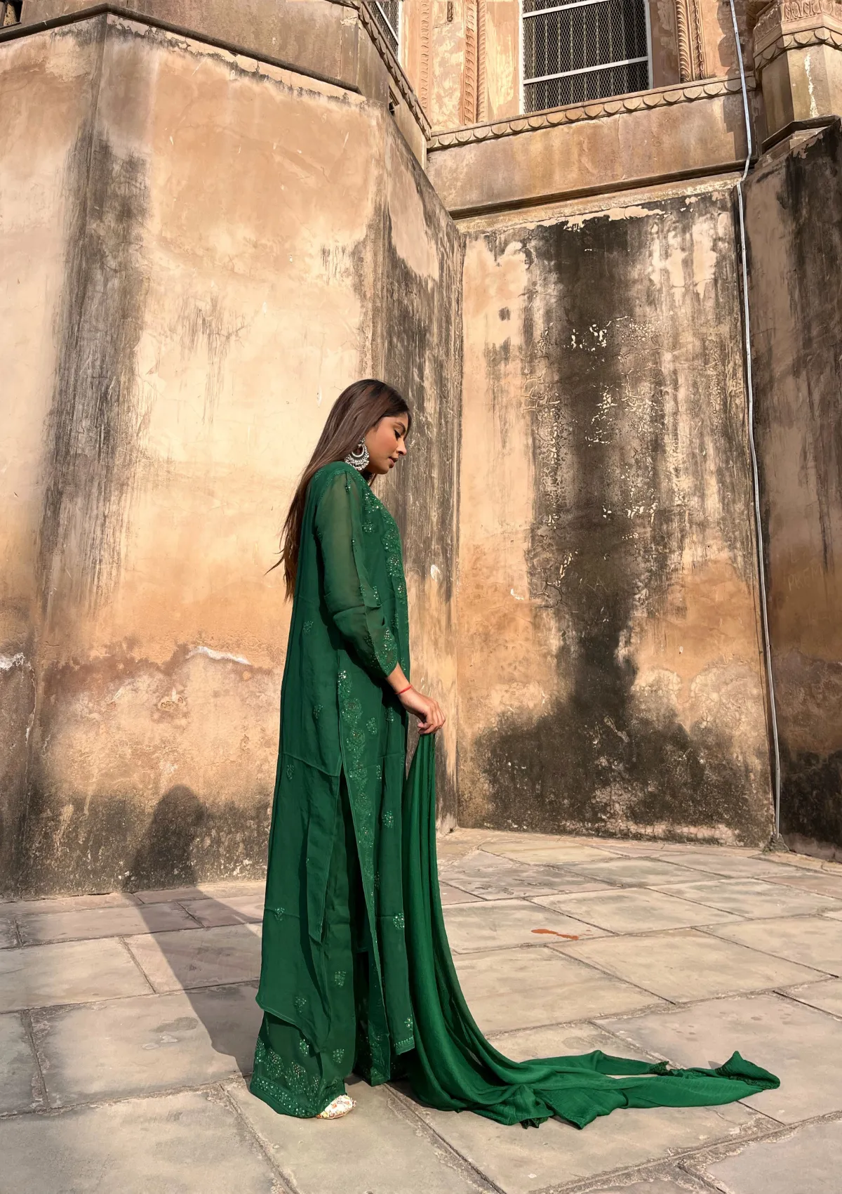 Mira Georgette Straight Kurta Set