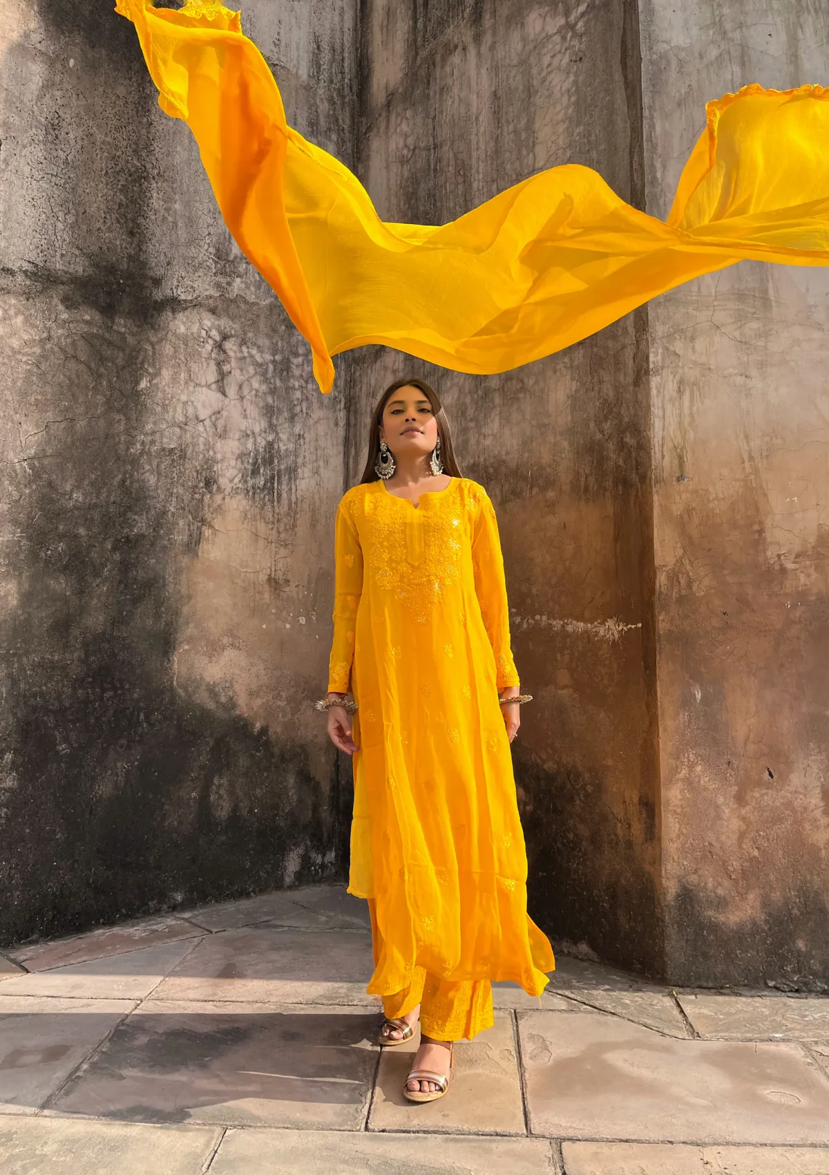 Mira Georgette Straight Kurta Set