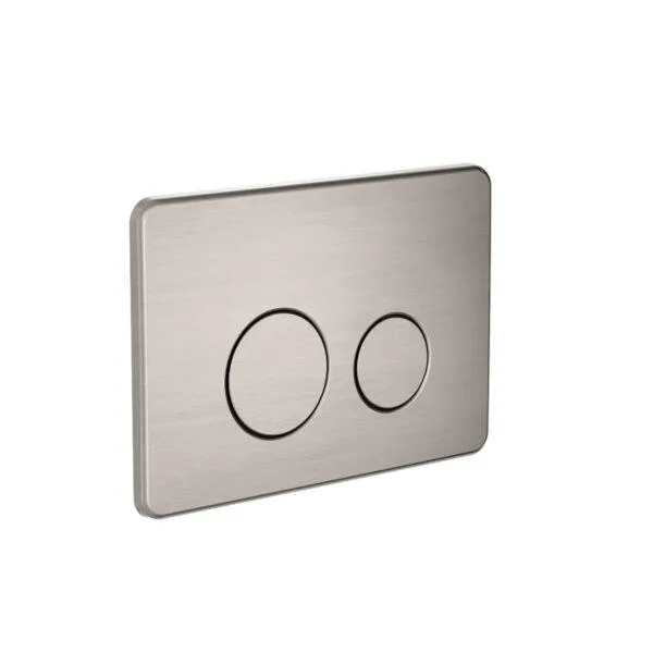 Nero In Wall Toilet Push Plate Brushed Nickel