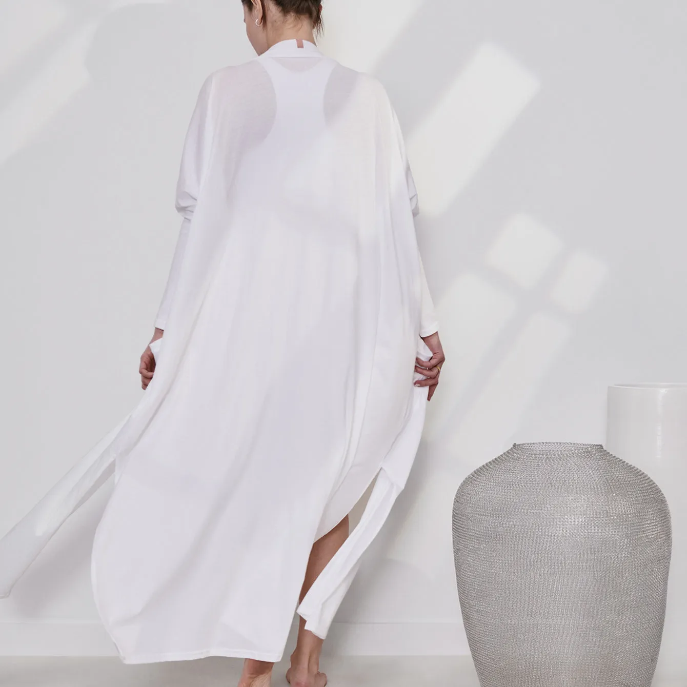 Organic Pima Long Cardigan