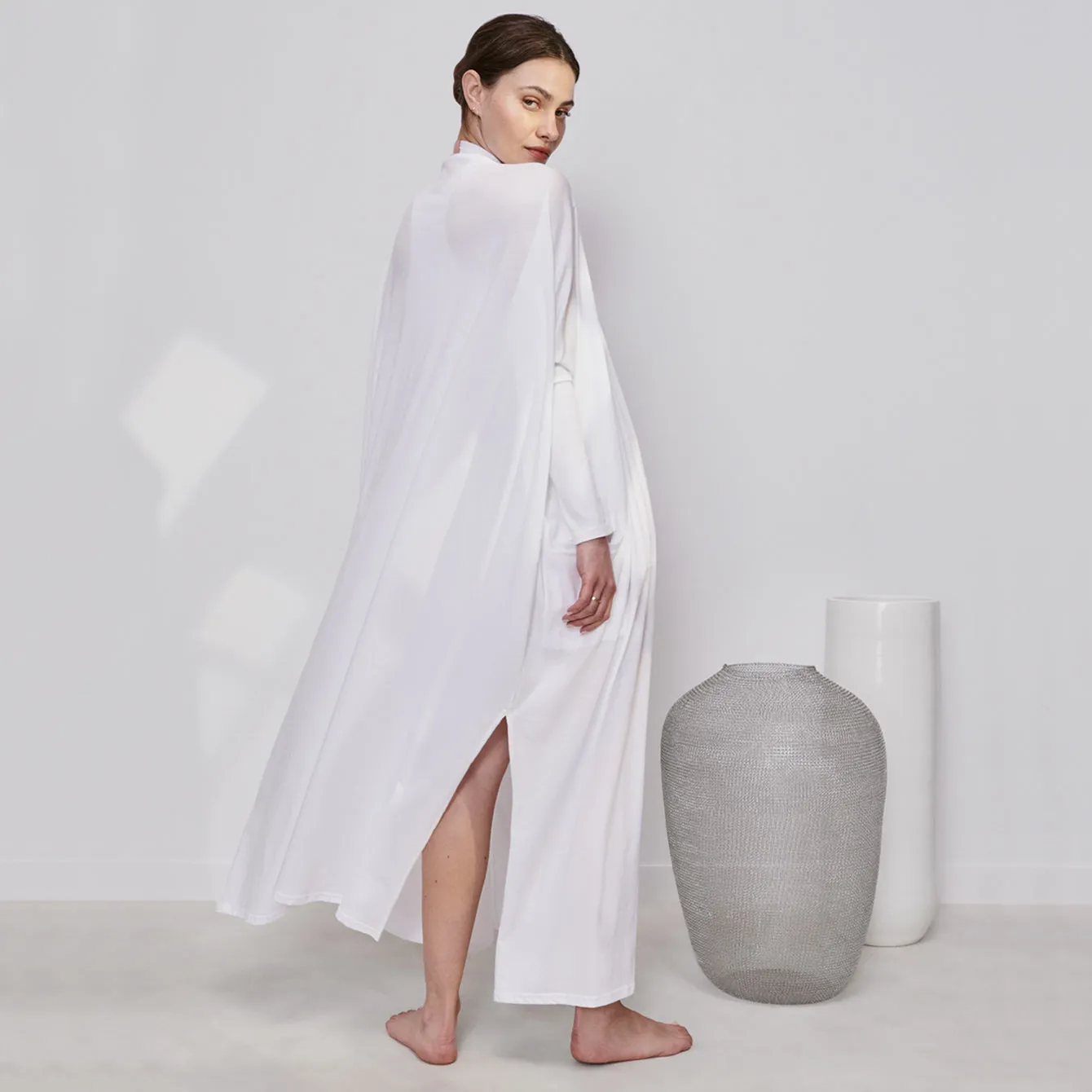 Organic Pima Long Cardigan