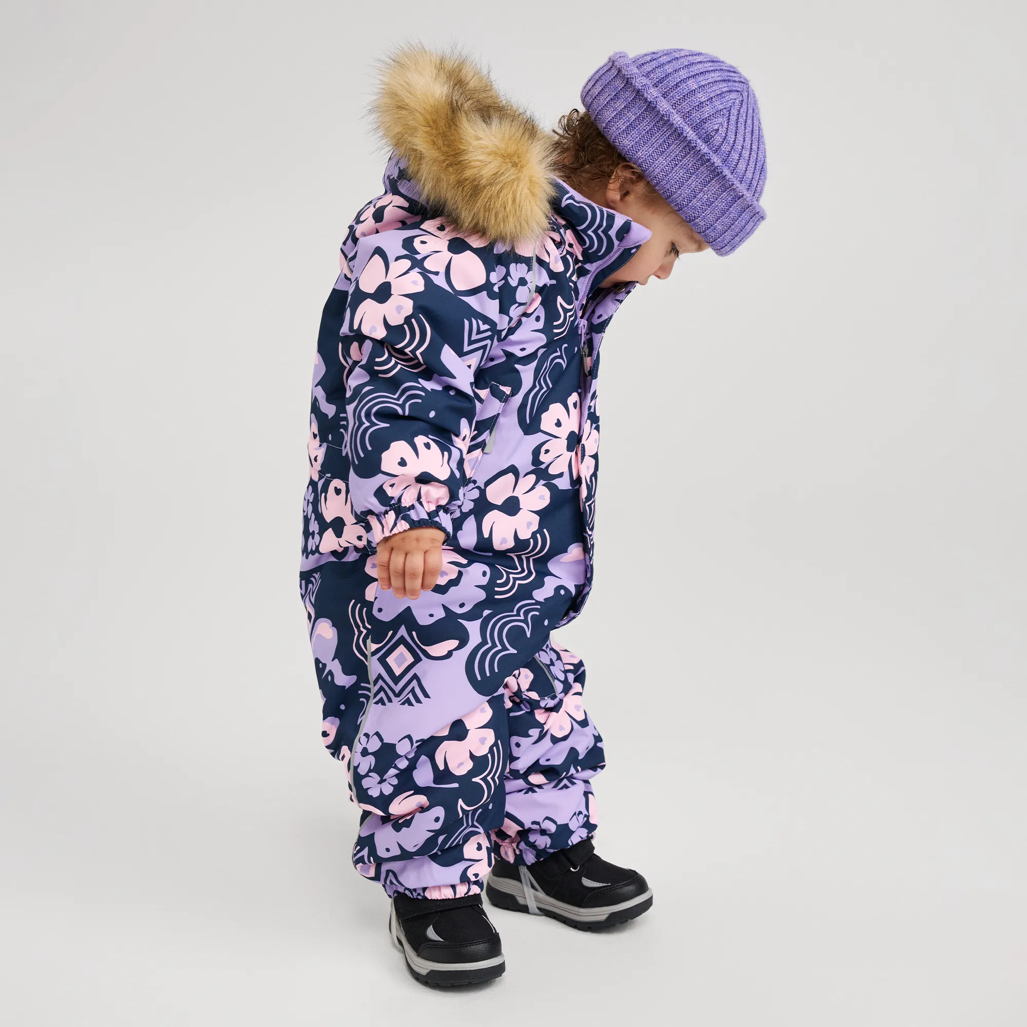 Reima Toddlers' Lappi Waterproof Snowsuit - Blooming Lilac