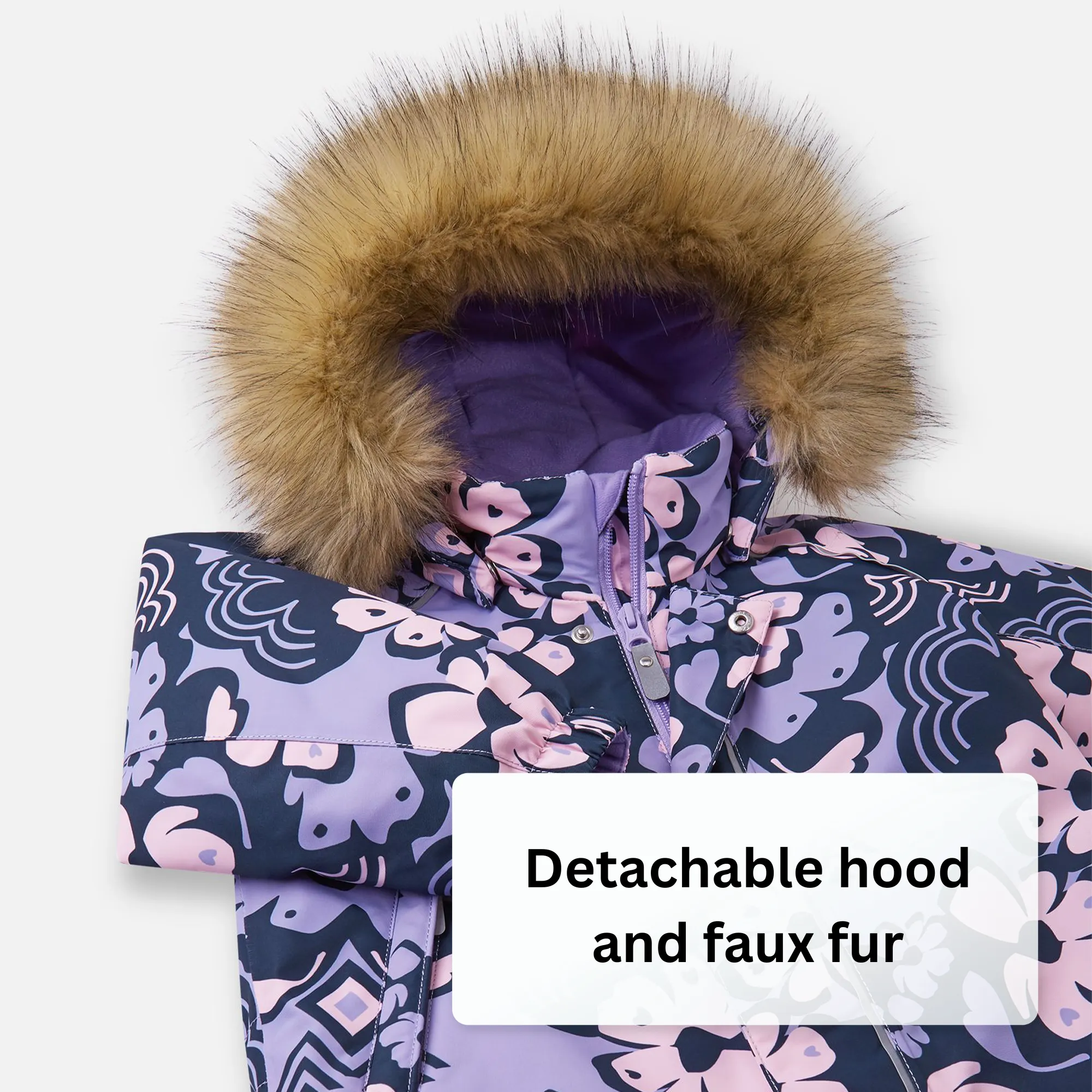 Reima Toddlers' Lappi Waterproof Snowsuit - Blooming Lilac