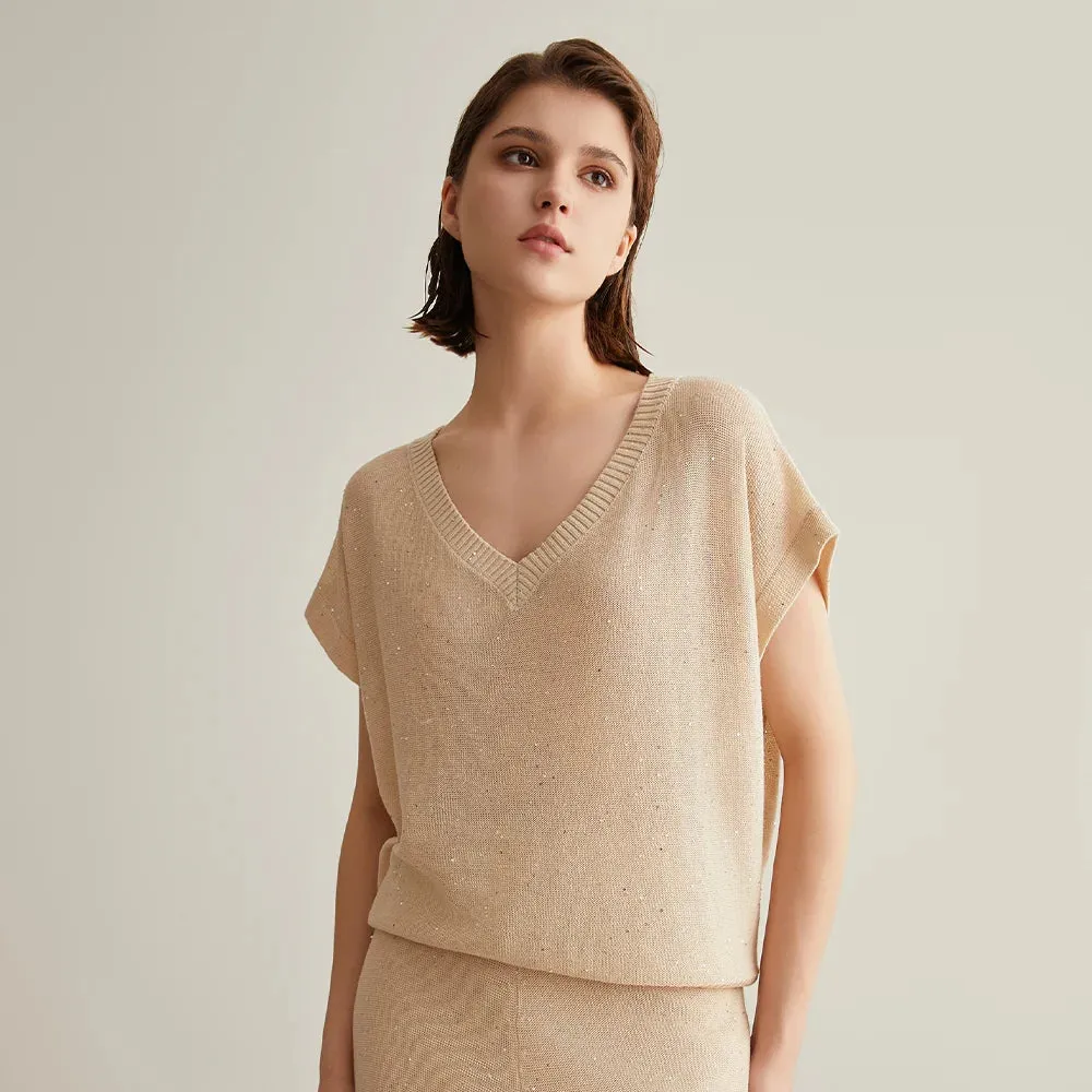 Silk Linen Pullover Sweaters