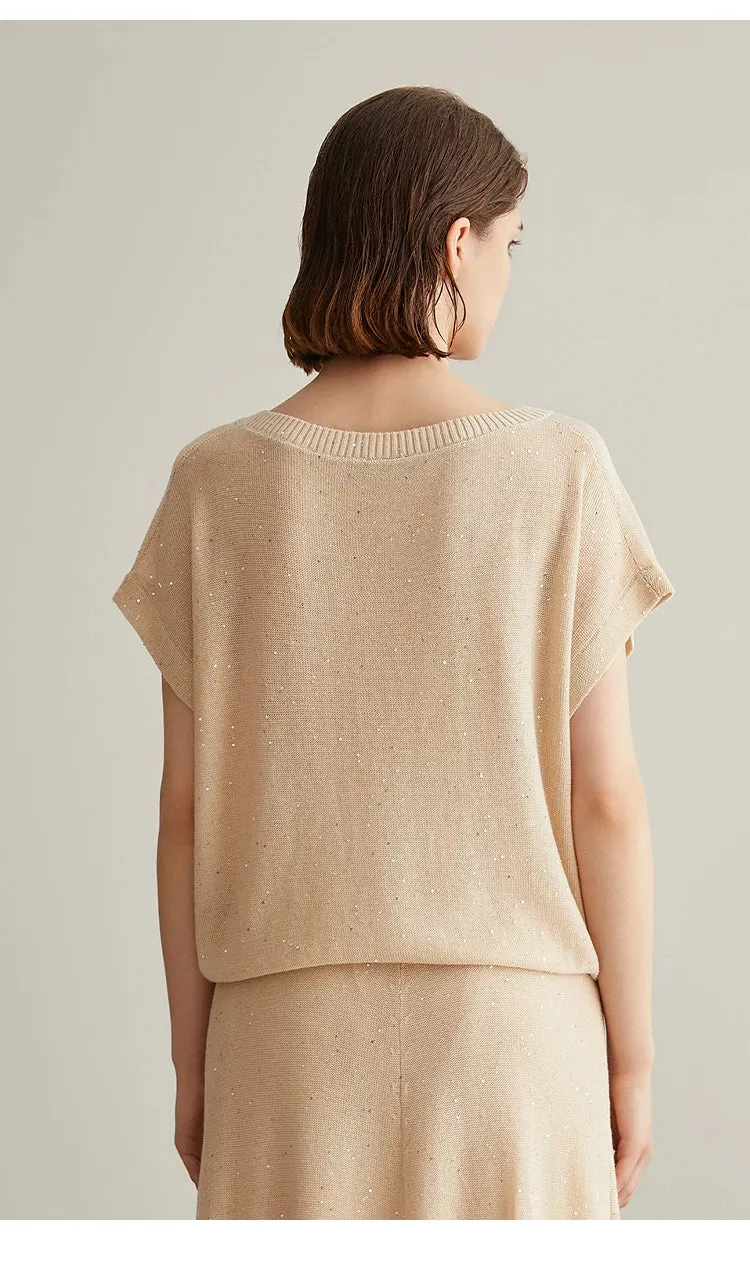Silk Linen Pullover Sweaters