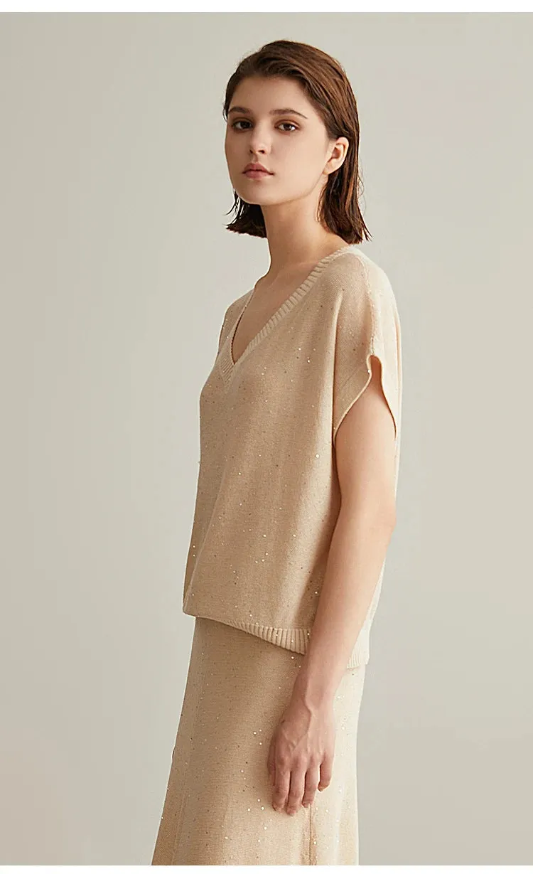 Silk Linen Pullover Sweaters