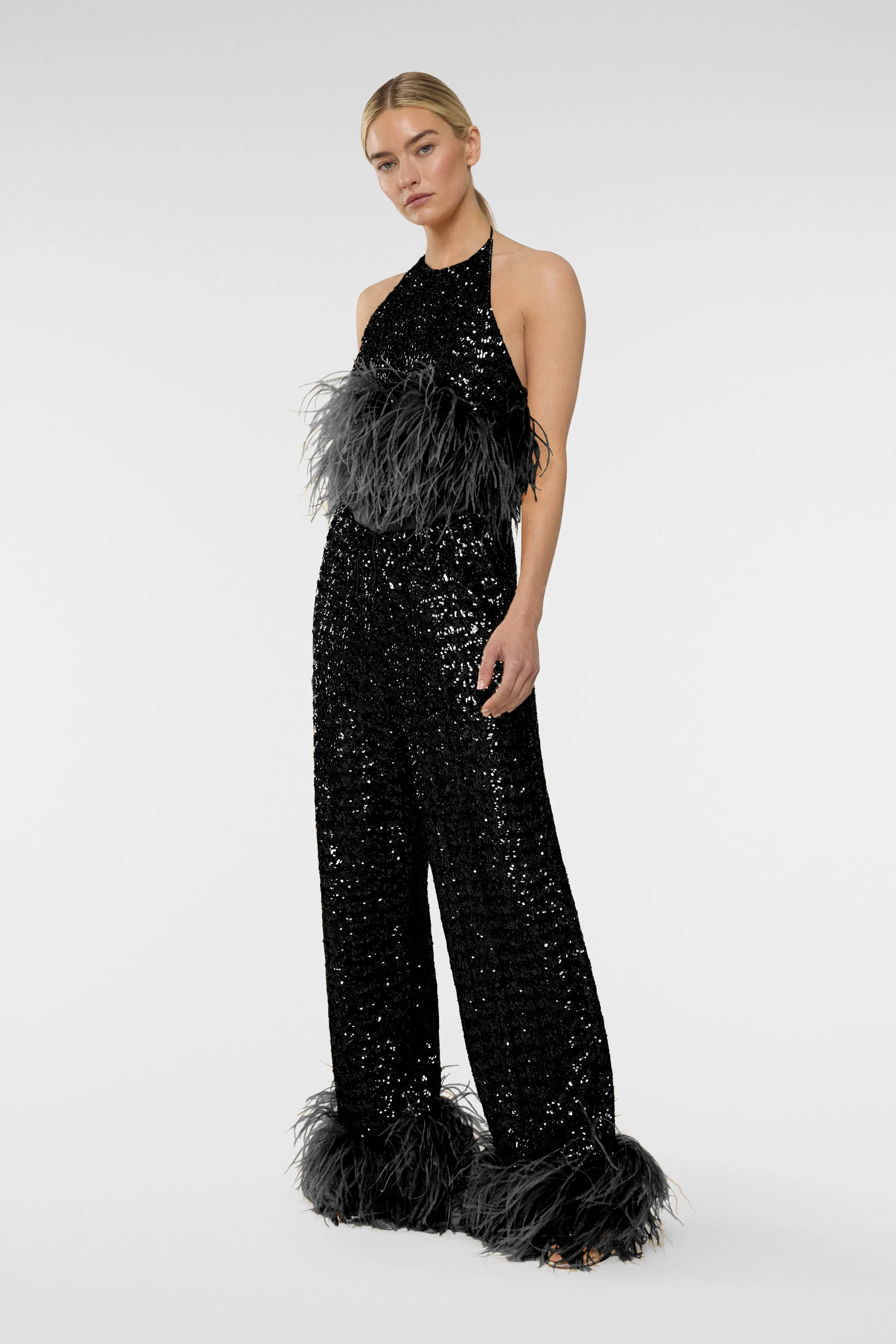 SS24 Paillettes Plumage Pants