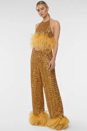 SS24 Paillettes Plumage Pants