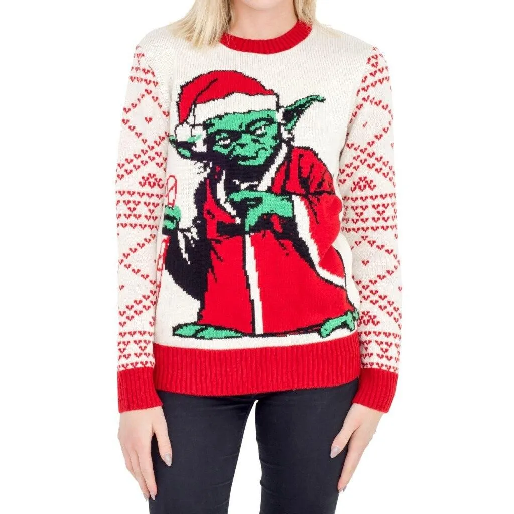 Star Wars Jedi Yoda Dressed As Santa Ugly Christmas Sweater