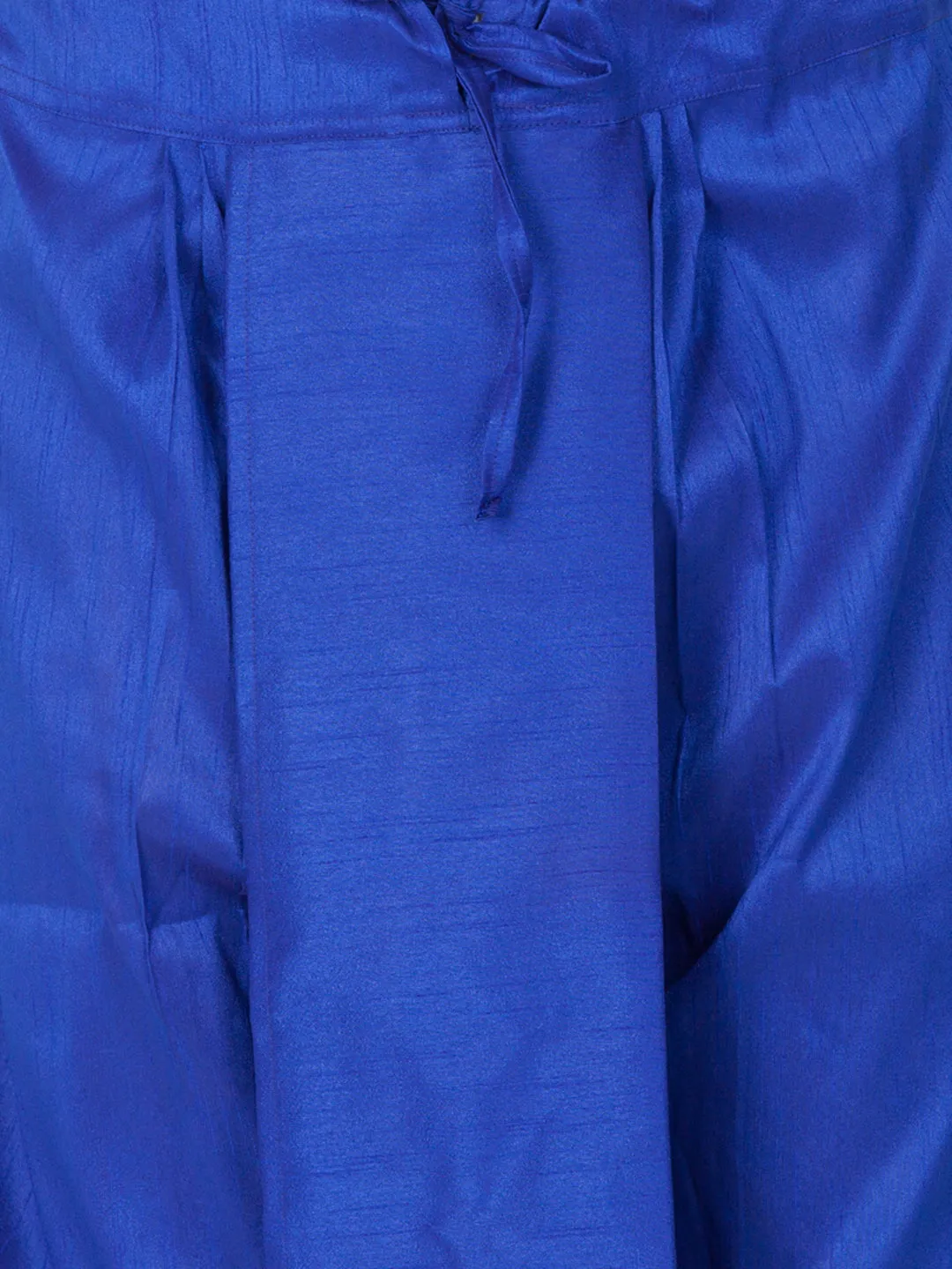 VASTRAMAY Men's Light Blue Silk Kurta Set