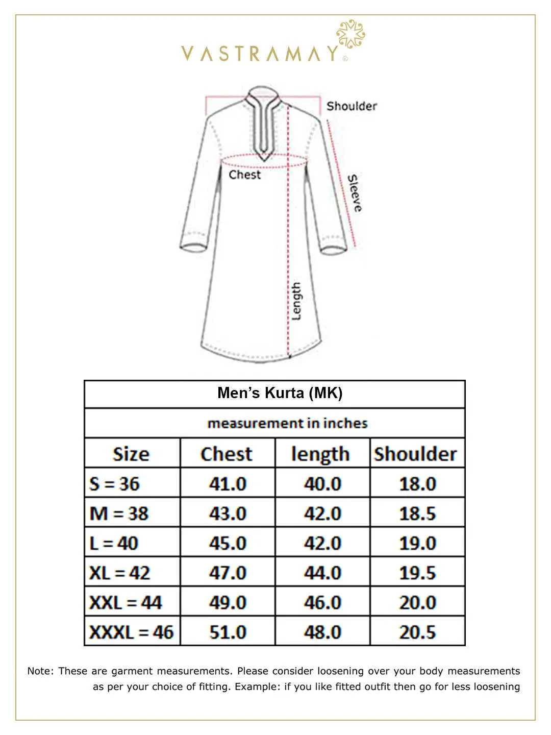 VASTRAMAY Men's Yellow Angrakha Kurta